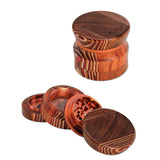 Grinder ETHNIC legno e alluminio 4 parti Black Leaf