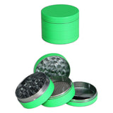 Grinder Zink in Metallo Verde Fosforescente + Spatolina 4 parti Brilla al Buio