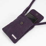 Sativa Bags BORSETTA TRACOLLA in canapa e cotone prugna