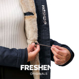 Freshemp GIACCA INVERNALE da DONNA in canapa e cotone IMPERMEABILE CALDISSIMA