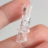 Black Leaf' 3 Roll-In Glass Tips 7mm or 8mm