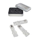 Black Leaf' 3 Roll-In Glass Tips 7mm or 8mm