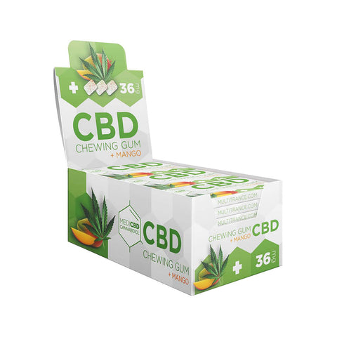 Novità CHEWING GUM  gusto Cannabis/Mango con 17mg CBD per blister MEDI CBD