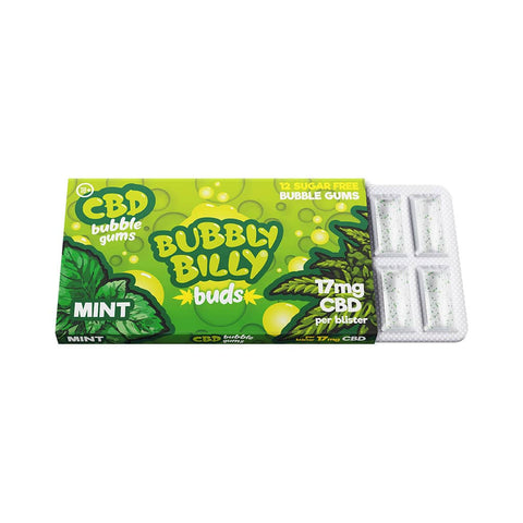 CHEWING GUM  gusto cannabis/menta 17mg CBD per blister Bully billy