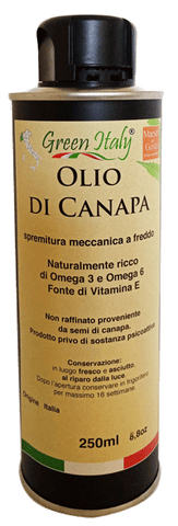 OLIO DI SEMI DI CANAPA - 100% PRODOTTO ITALIANO - SUPER FOOD
