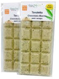 Tavoletta di cioccolato bianco con 20% di semi decorticati canapa